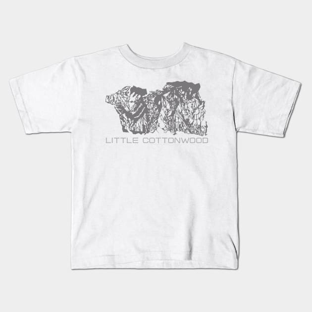 Little Cottonwood Canyon 3D Kids T-Shirt by Mapsynergy